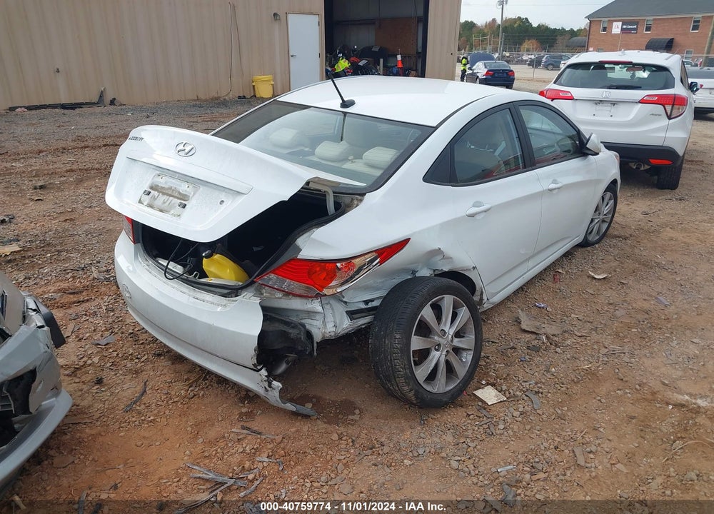 2014 HYUNDAI ACCENT GLS VIN: KMHCU4AE4EU766716