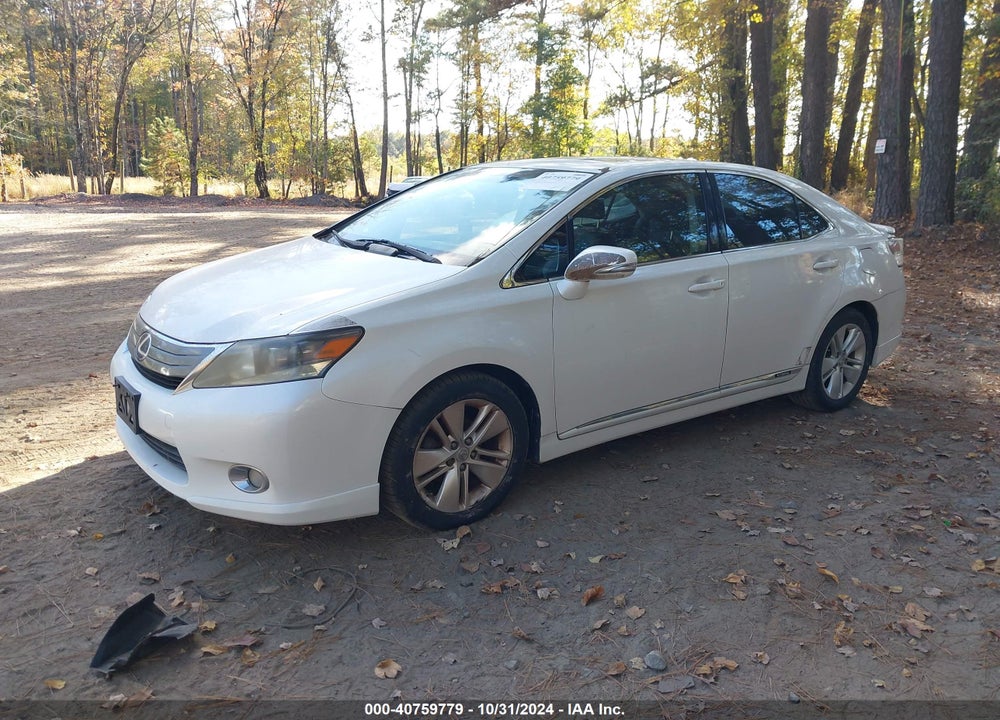 2010 LEXUS HS 250H VIN: JTHBB1BA2A2005543