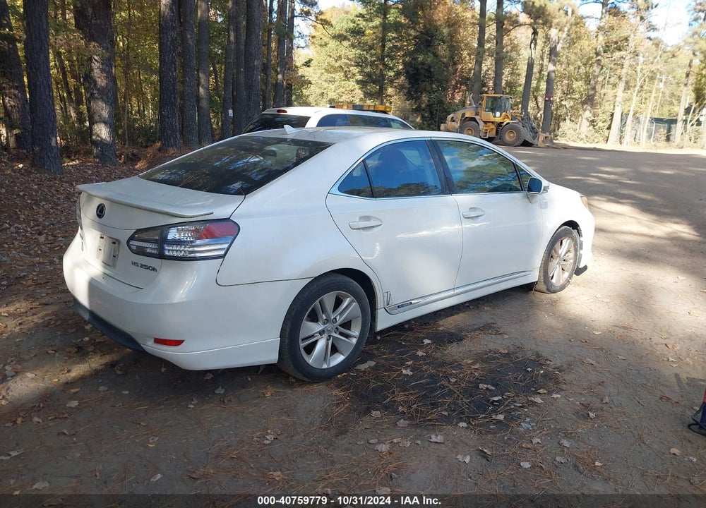 2010 LEXUS HS 250H VIN: JTHBB1BA2A2005543