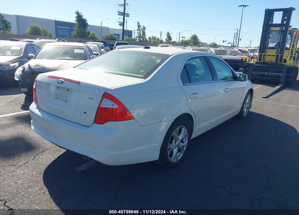 2012 FORD FUSION SE VIN: 3FAHP0HAXCR305530