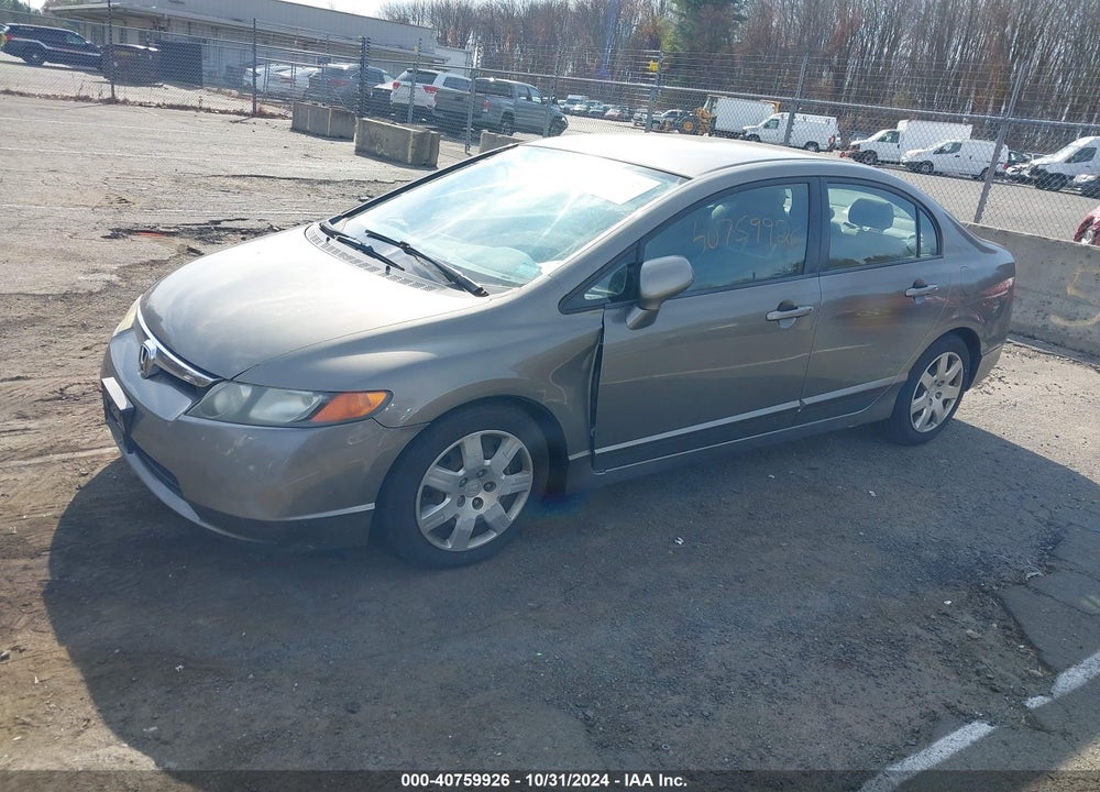 2008 HONDA CIVIC LX VIN: 2HGFA16578H318528
