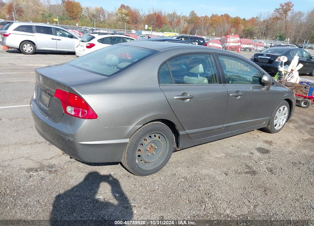2008 HONDA CIVIC LX VIN: 2HGFA16578H318528