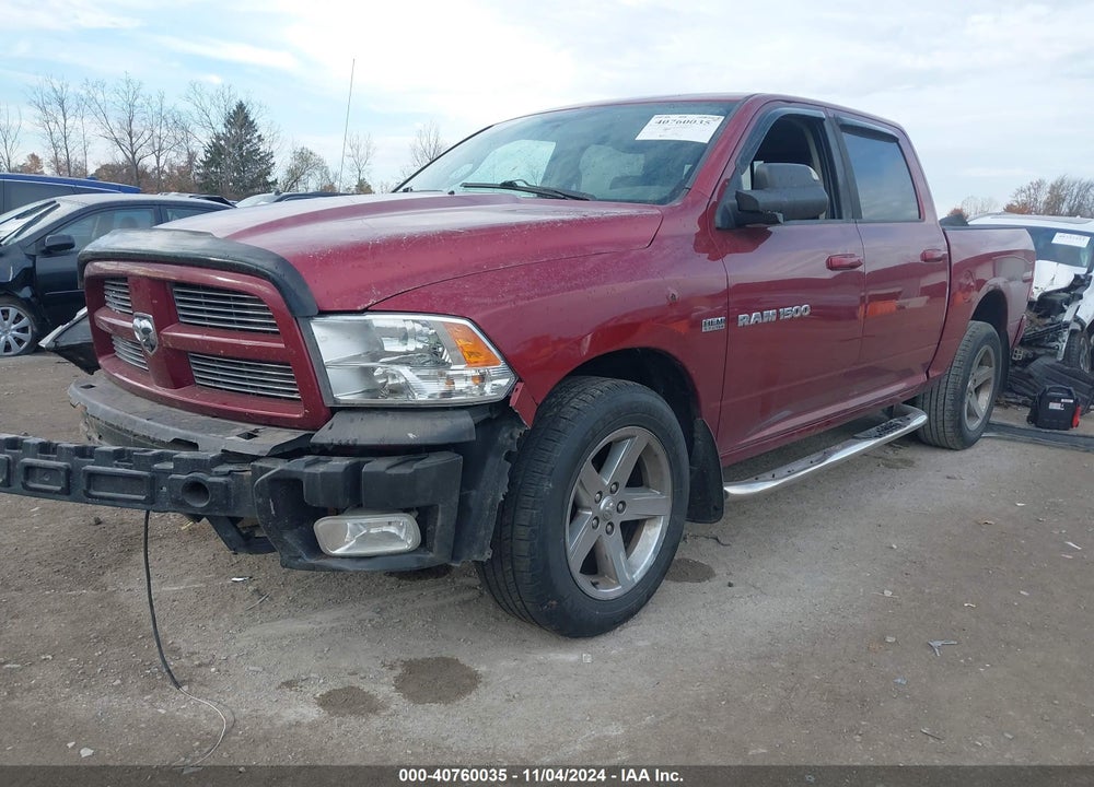 2012 RAM 1500 SPORT VIN: 1C6RD7MT9CS168082
