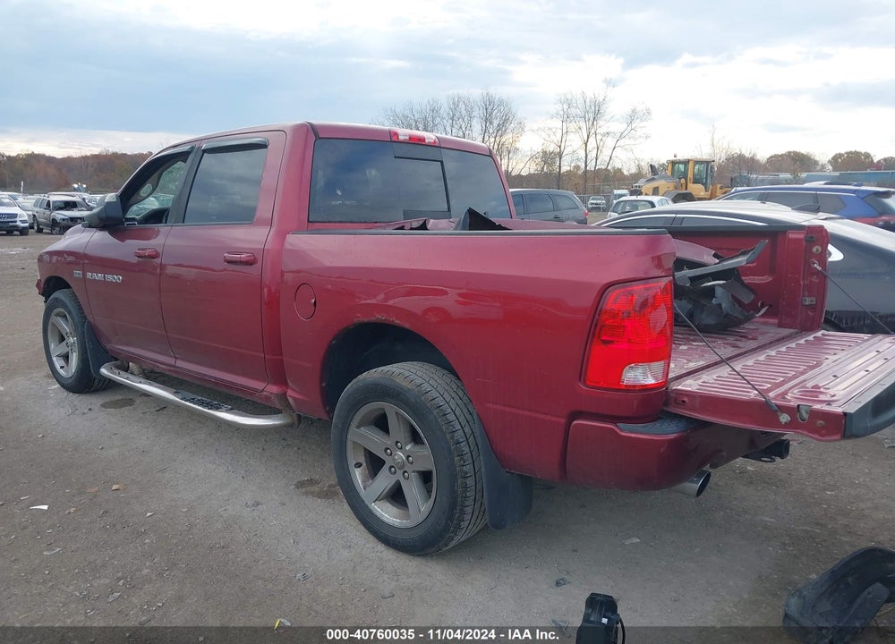 2012 RAM 1500 SPORT VIN: 1C6RD7MT9CS168082
