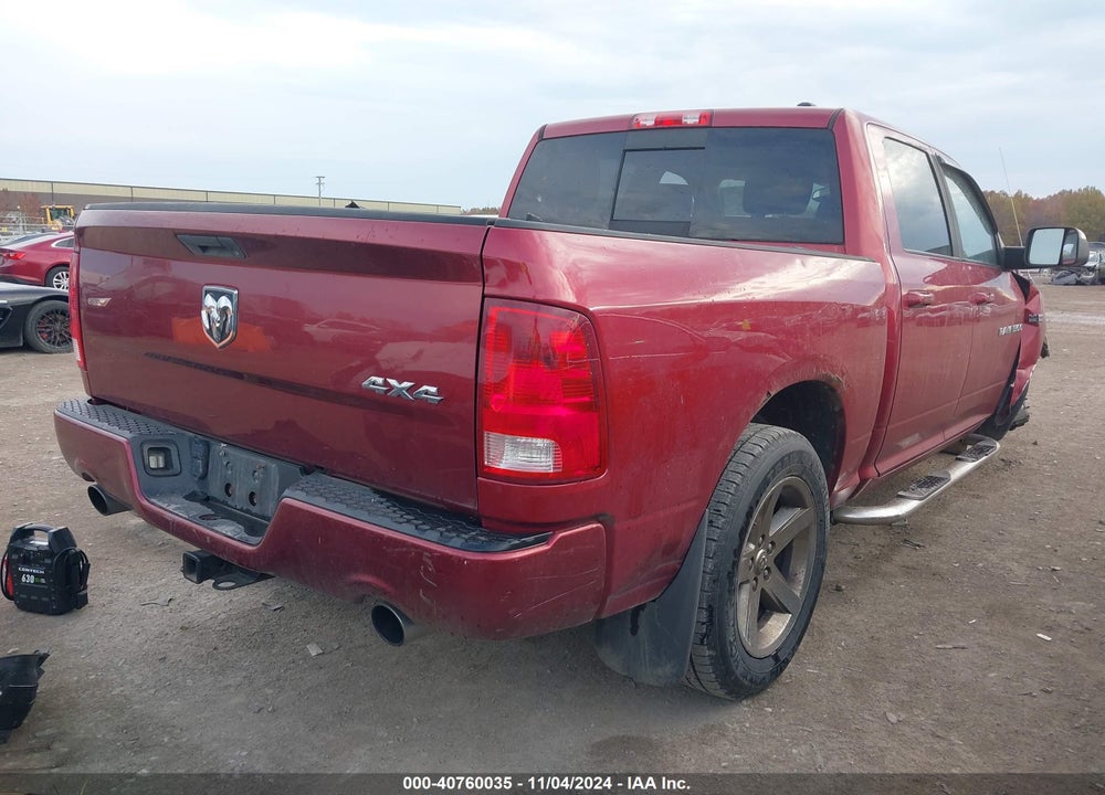 2012 RAM 1500 SPORT VIN: 1C6RD7MT9CS168082