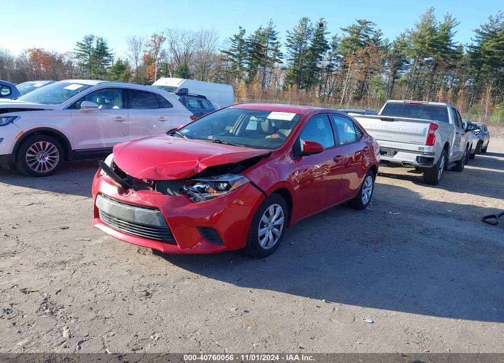 2016 TOYOTA COROLLA LE VIN: 2T1BURHE8GC619186