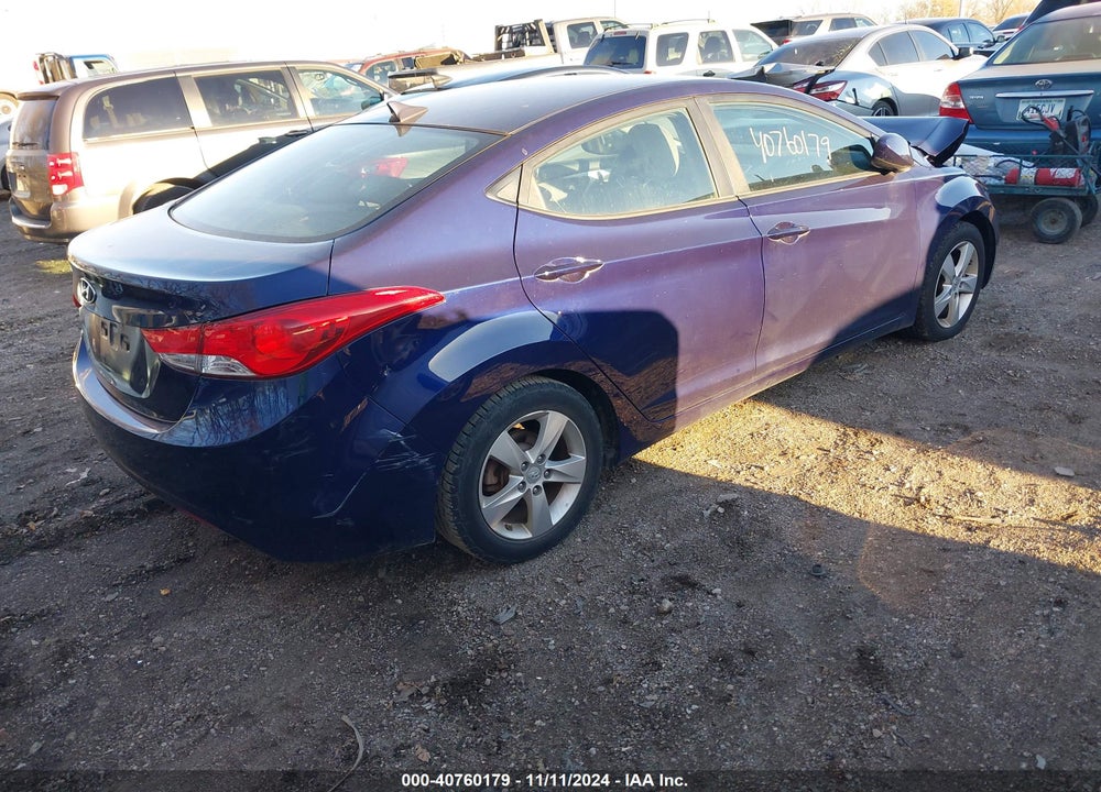 2013 HYUNDAI ELANTRA GLS VIN: 5NPDH4AE4DH158619