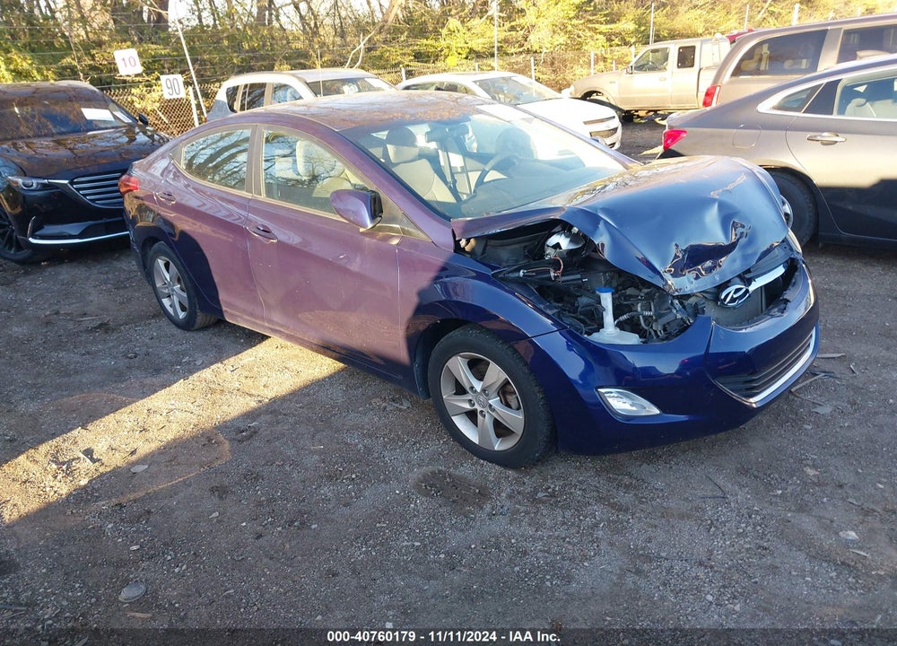 2013 HYUNDAI ELANTRA GLS VIN: 5NPDH4AE4DH158619