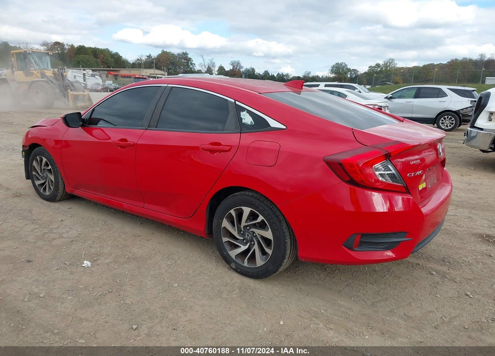 2018 HONDA CIVIC EX VIN: 2HGFC2F72JH594249