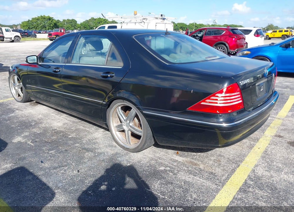 2003 MERCEDES-BENZ S 500 VIN: WDBNG75J63A360818
