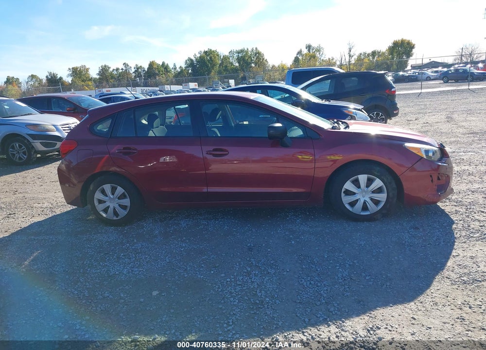 2014 SUBARU IMPREZA 2.0I VIN: JF1GPAA67EH327139
