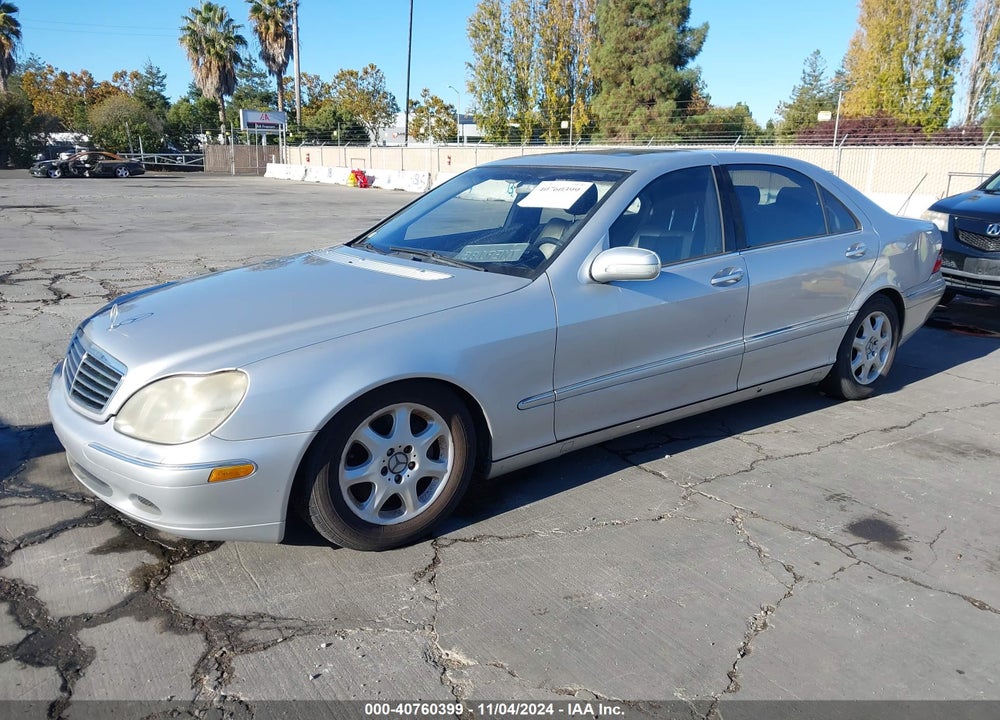 2002 MERCEDES-BENZ S 500 VIN: WDBNG75J92A237951