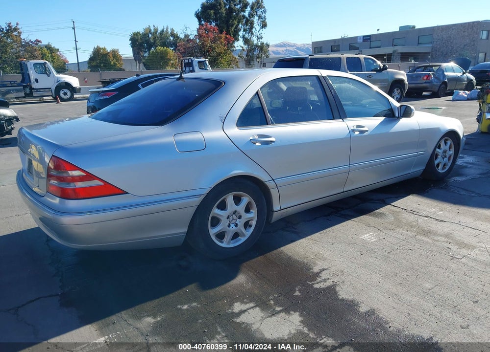 2002 MERCEDES-BENZ S 500 VIN: WDBNG75J92A237951