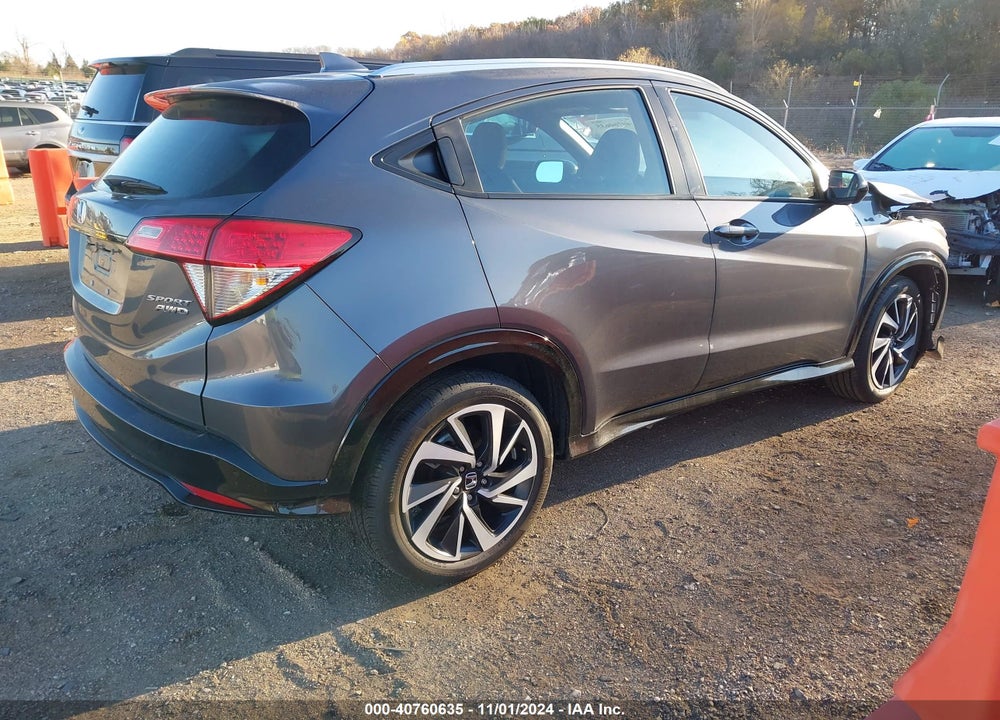 2019 HONDA HR-V SPORT VIN: 3CZRU6H16KG722318