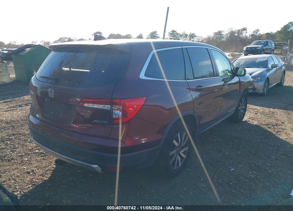 2019 HONDA PILOT EX-L VIN: 5FNYF6H52KB068373