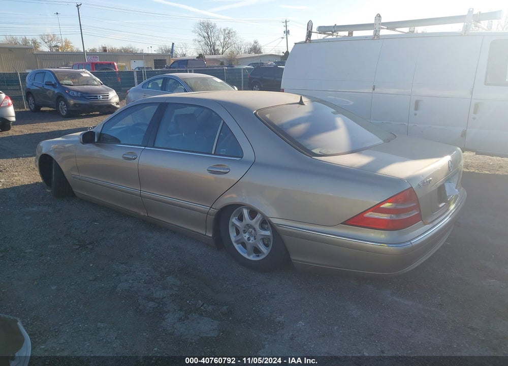 2001 MERCEDES-BENZ S 430 VIN: WDBNG70J21A165206