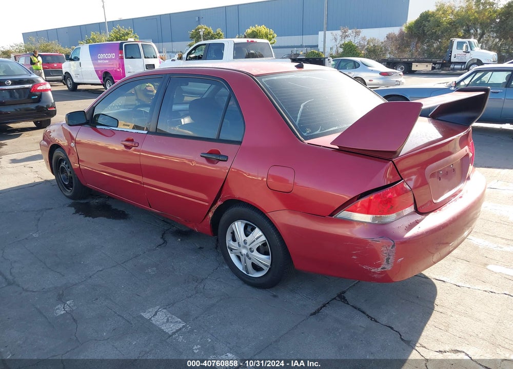 2004 MITSUBISHI LANCER ES VIN: JA3AJ26E74U014796