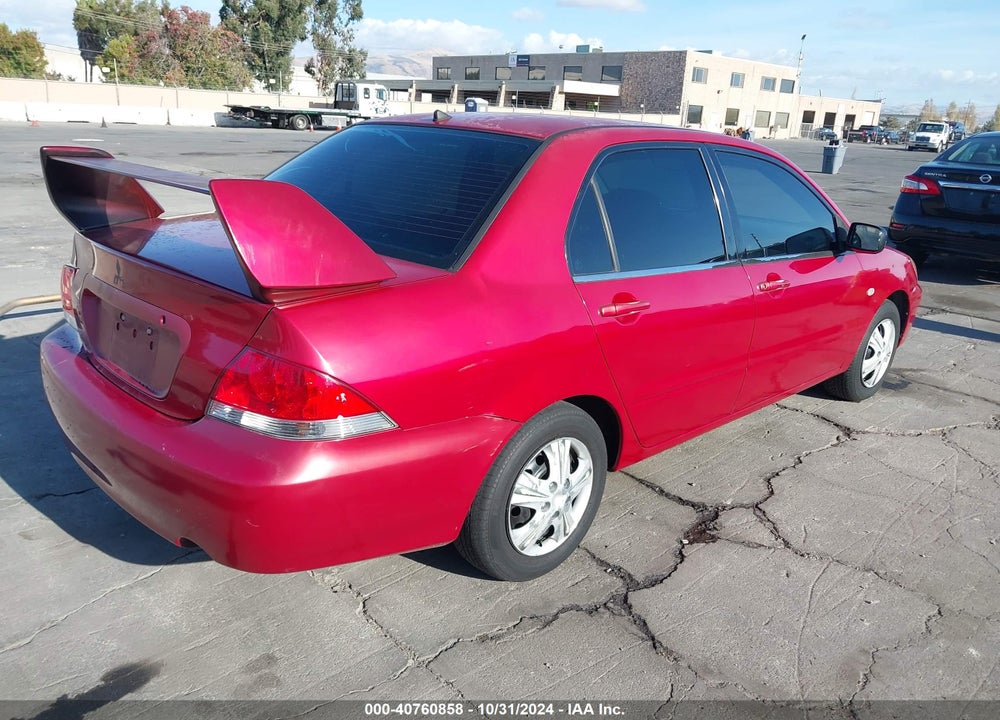 2004 MITSUBISHI LANCER ES VIN: JA3AJ26E74U014796