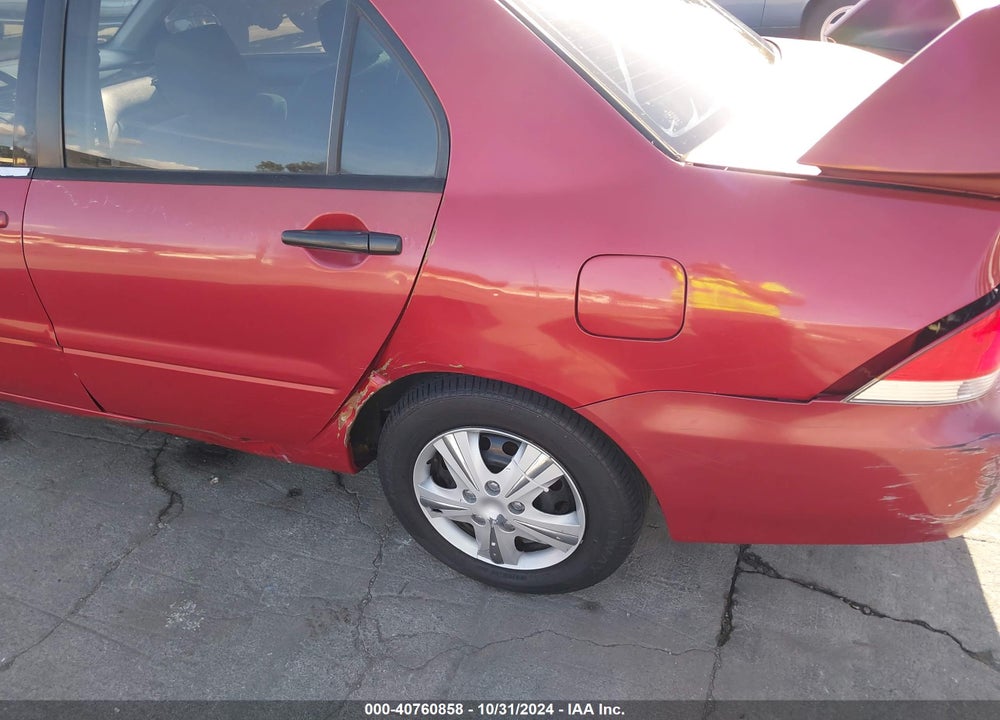 2004 MITSUBISHI LANCER ES VIN: JA3AJ26E74U014796