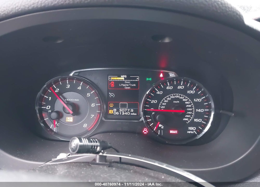 2018 SUBARU WRX PREMIUM VIN: JF1VA1C6XJ9819707
