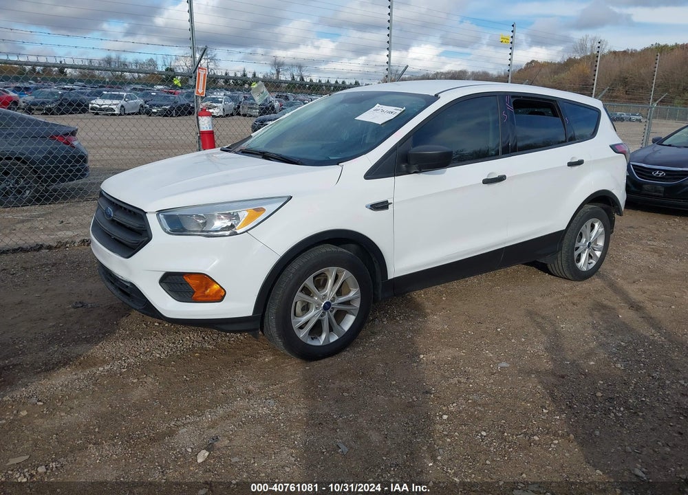 2017 FORD ESCAPE S VIN: 1FMCU0F77HUA75591