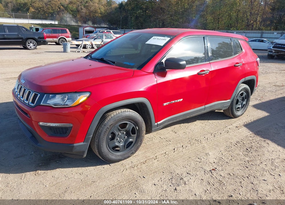 2019 JEEP COMPASS SPORT FWD VIN: 3C4NJCAB6KT833294