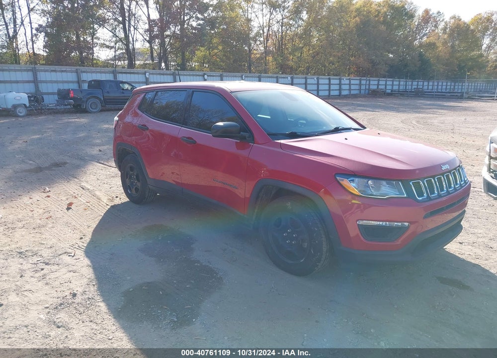2019 JEEP COMPASS SPORT FWD VIN: 3C4NJCAB6KT833294