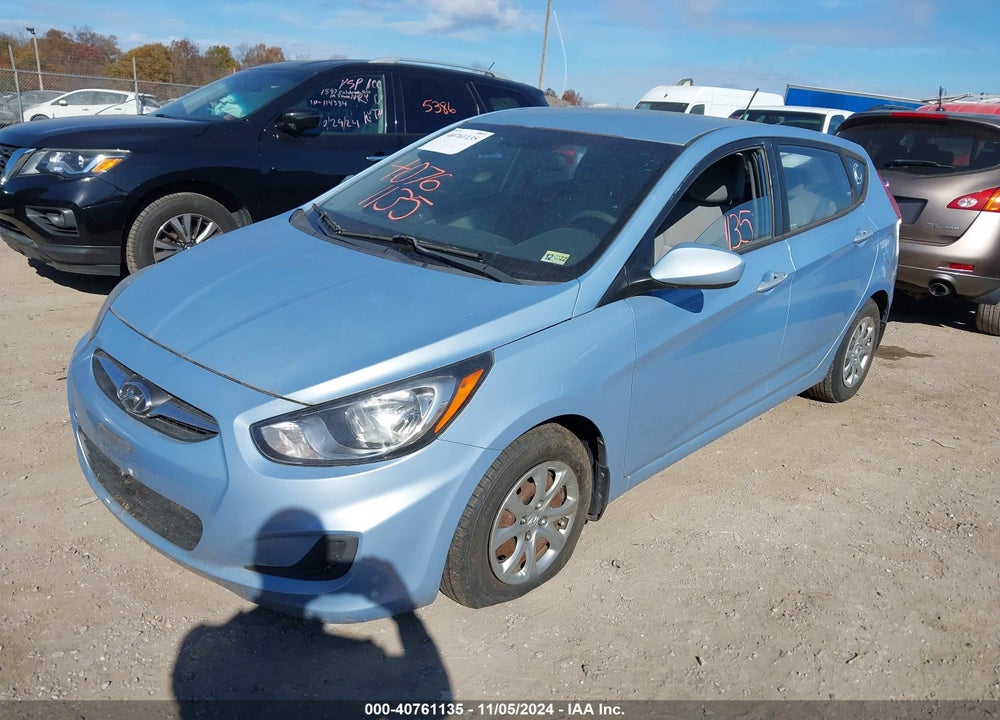 2013 HYUNDAI ACCENT GS VIN: KMHCT5AE4DU114394