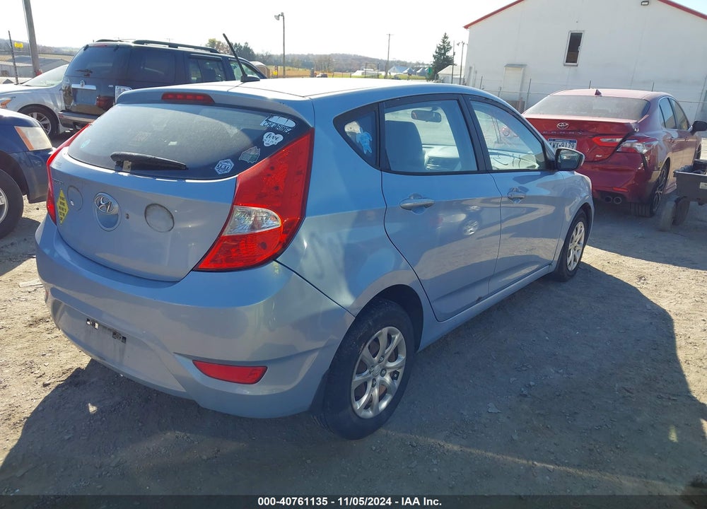 2013 HYUNDAI ACCENT GS VIN: KMHCT5AE4DU114394