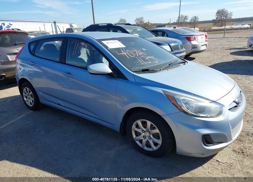 2013 HYUNDAI ACCENT GS VIN: KMHCT5AE4DU114394