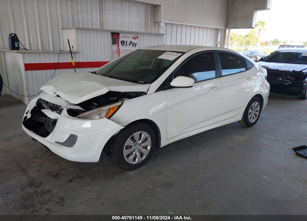 2016 HYUNDAI ACCENT SE VIN: KMHCT4AE2GU157890