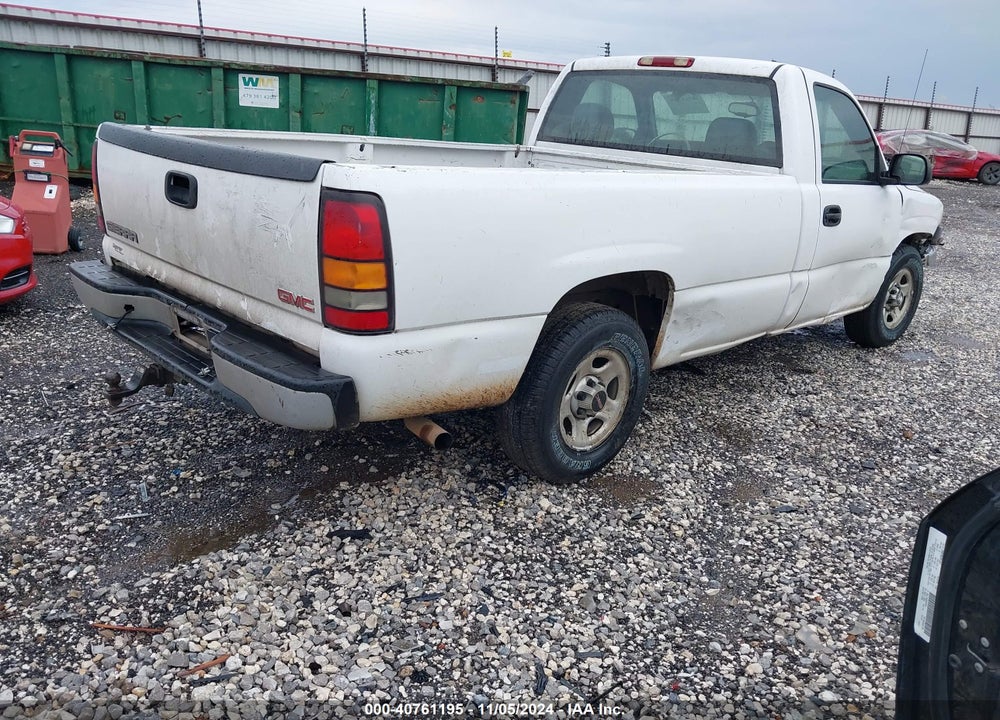 2004 GMC SIERRA 1500 WORK TRUCK VIN: 1GTEC14V34E196386