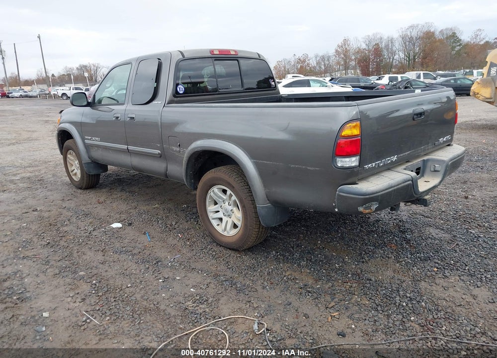 2003 TOYOTA TUNDRA LTD V8 VIN: 5TBBT48163S337836