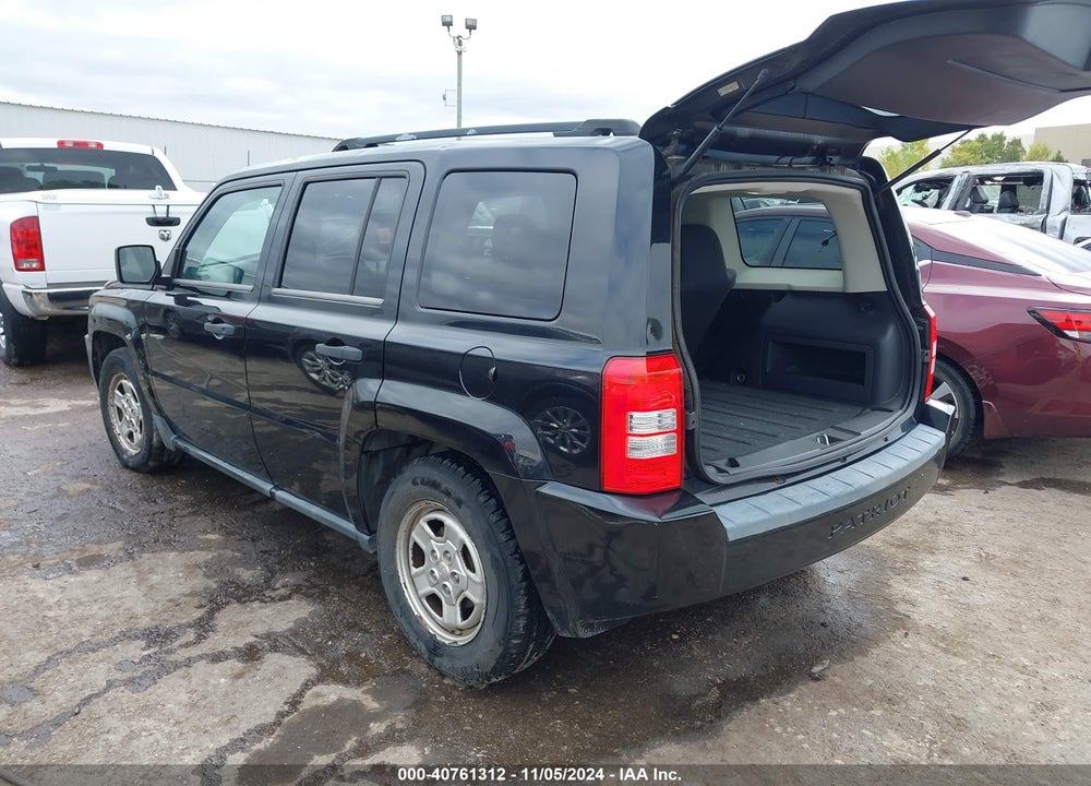 2009 JEEP PATRIOT SPORT VIN: 1J4FT28A49D195241