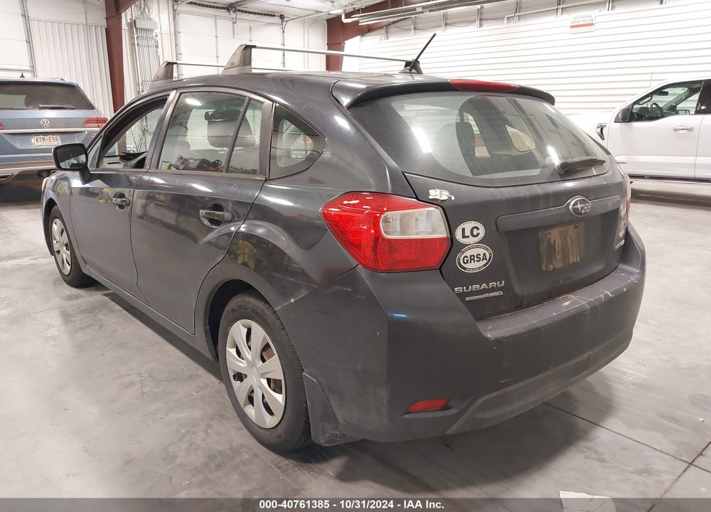 2012 SUBARU IMPREZA 2.0I VIN: JF1GPAA65CH212942