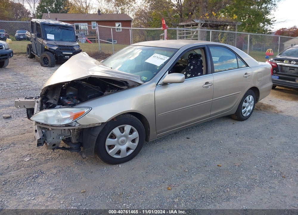 2002 TOYOTA CAMRY LE VIN: JTDBE32KX20064088
