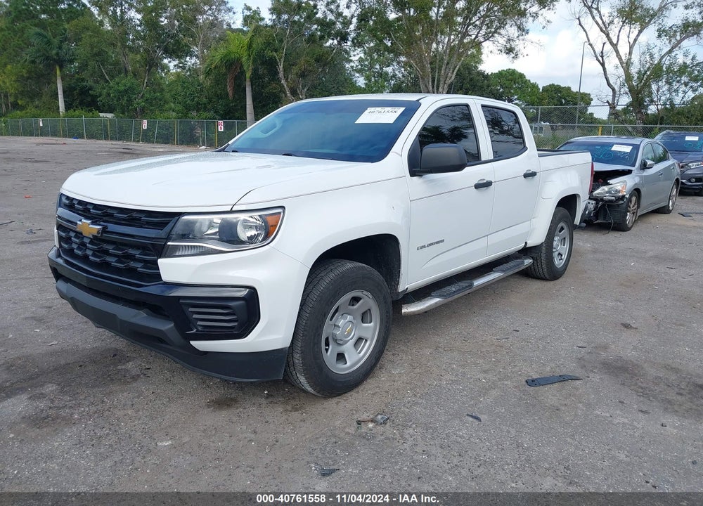 2022 CHEVROLET COLORADO 2WD SHORT BOX WT VIN: 1GCGSBEN2N1304487