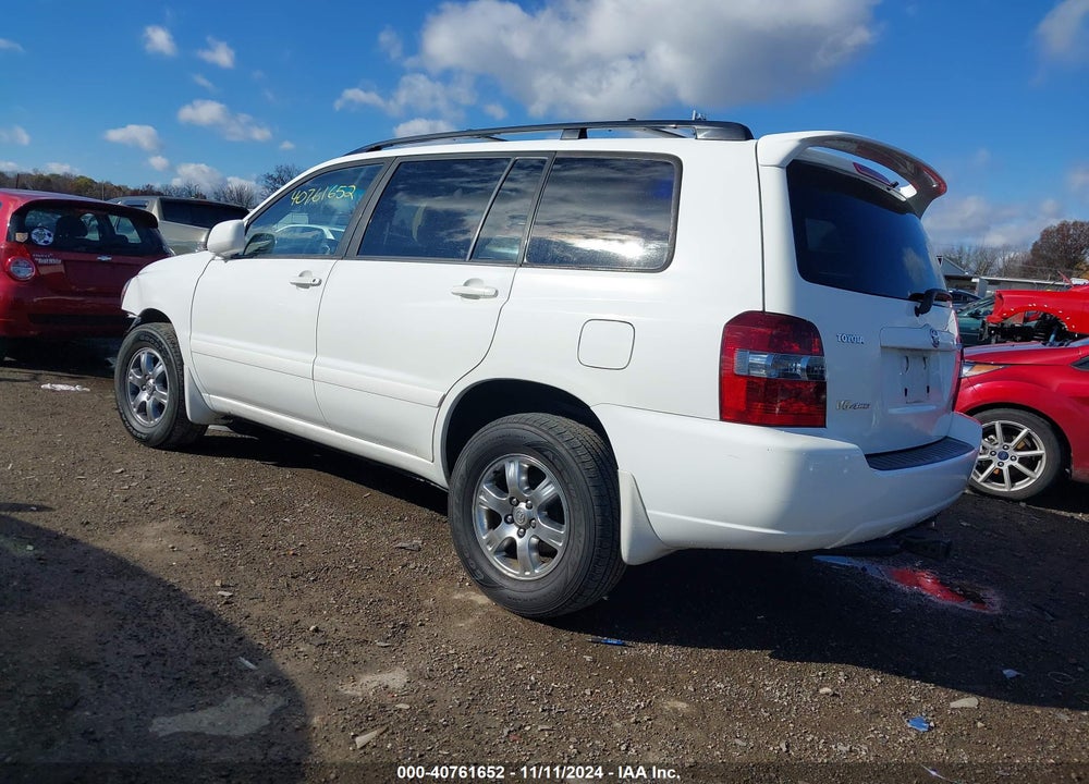 2007 TOYOTA HIGHLANDER V6 VIN: JTEEP21A170217468