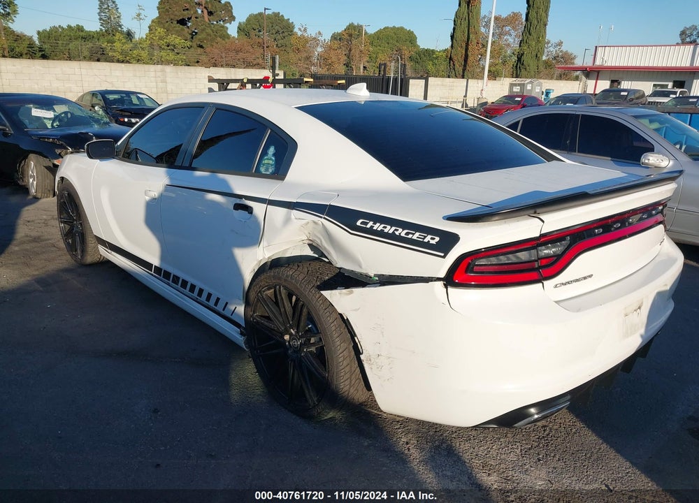 2016 DODGE CHARGER SXT VIN: 2C3CDXHG0GH222897