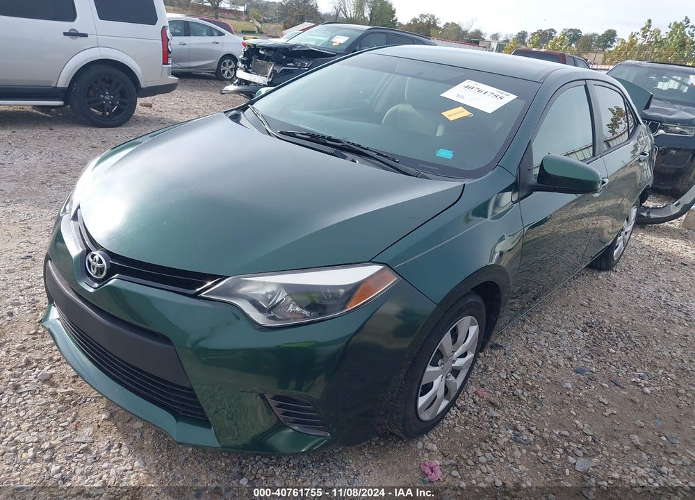 2016 TOYOTA COROLLA LE VIN: 2T1BURHE9GC726313