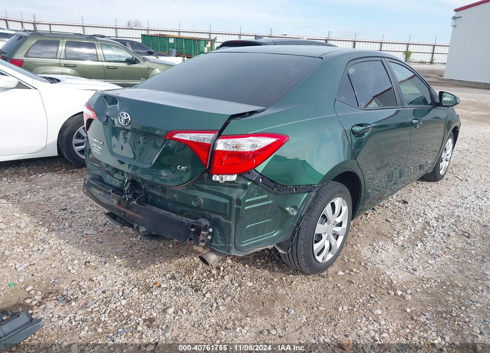 2016 TOYOTA COROLLA LE VIN: 2T1BURHE9GC726313