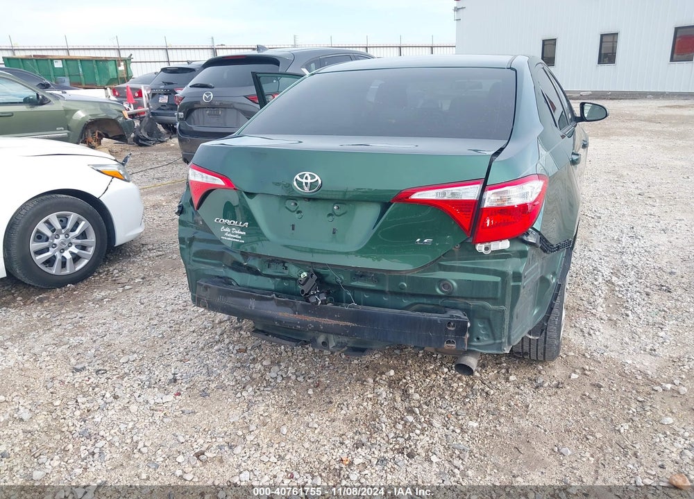 2016 TOYOTA COROLLA LE VIN: 2T1BURHE9GC726313