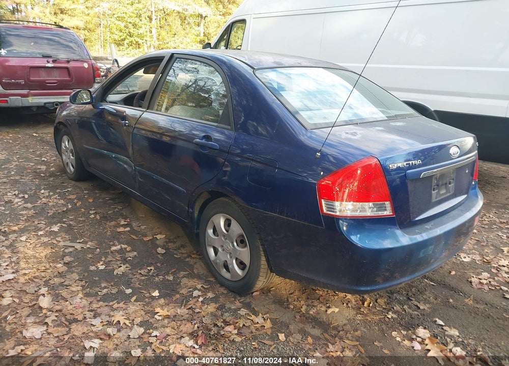 2008 KIA SPECTRA EX VIN: KNAFE121185555414