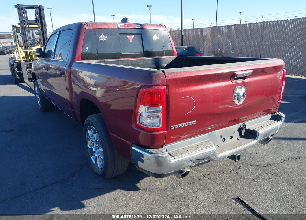 2019 RAM 1500 BIG HORN/LONE STAR 4X2 5'7 BOX VIN: 1C6RREFT9KN771324