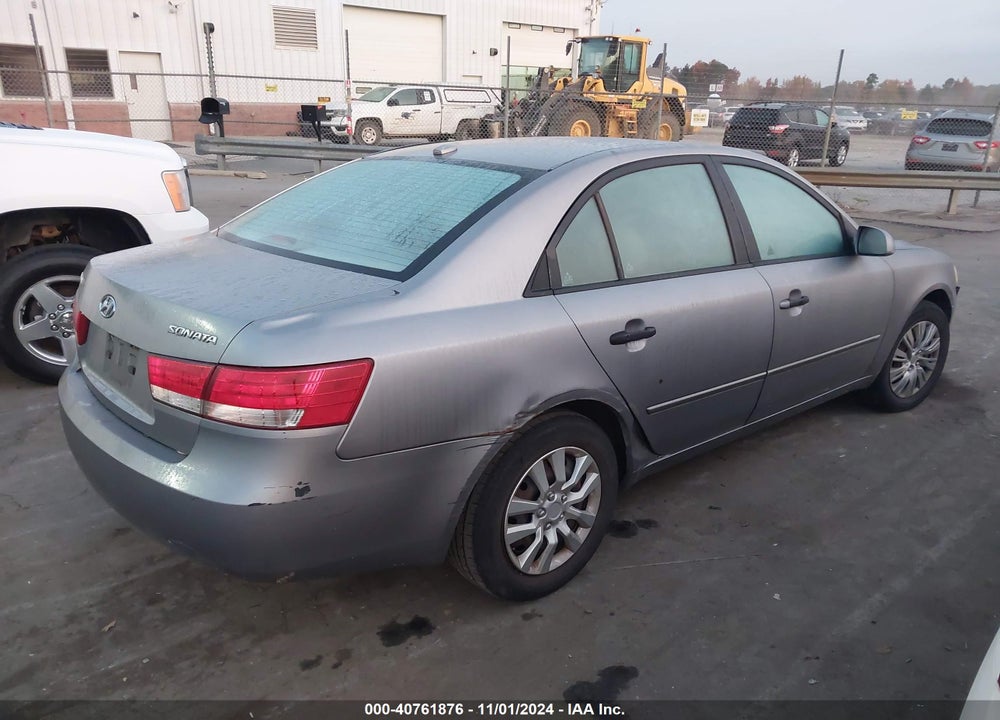 2008 HYUNDAI SONATA GLS VIN: 5NPET46C48H363566