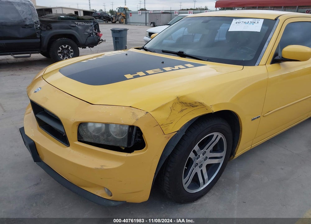2006 DODGE CHARGER RT VIN: 2B3LA53H86H369591