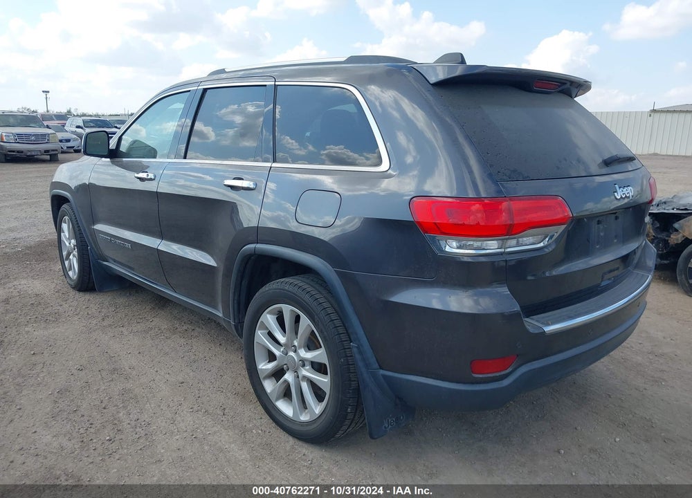 2017 JEEP GRAND CHEROKEE LIMITED 4X2 VIN: 1C4RJEBGXHC928145