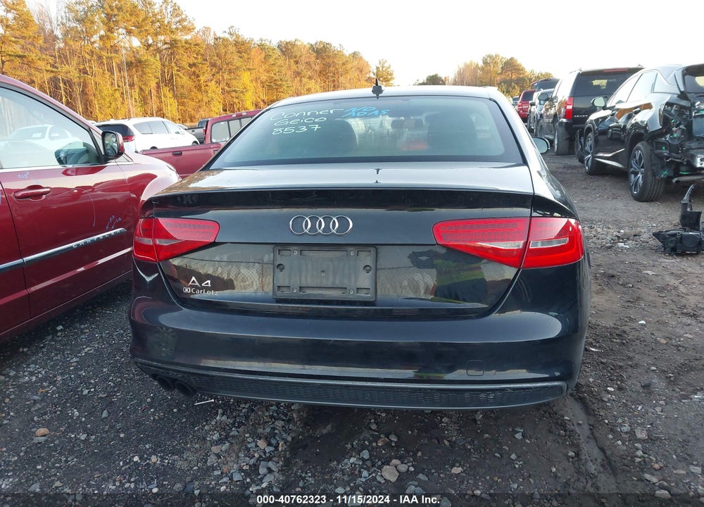 2015 AUDI A4 2.0T PREMIUM VIN: WAUAFAFL5FA075870