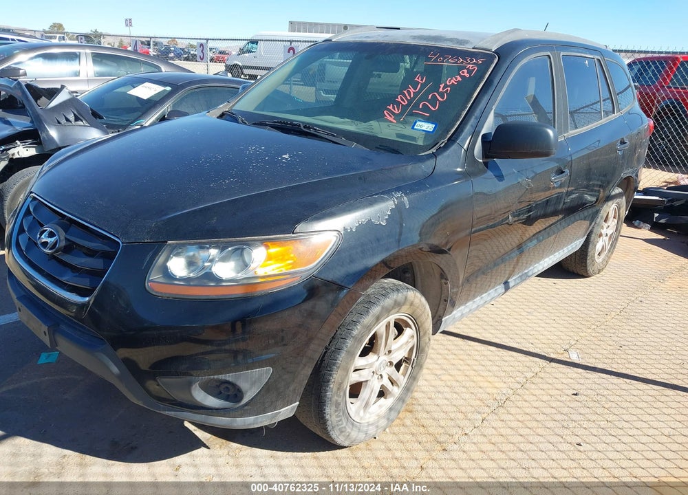 2010 HYUNDAI SANTA FE GLS VIN: 5NMSG3AB8AH393477