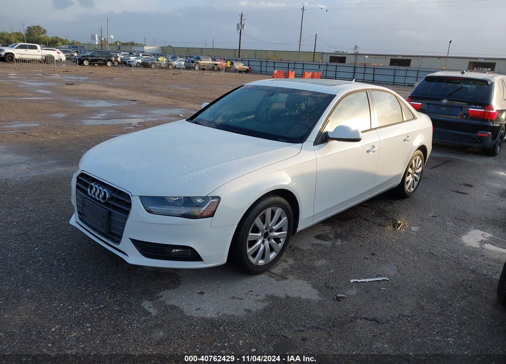 2013 AUDI A4 2.0T PREMIUM VIN: WAUAFAFL4DA141788